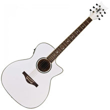 Load image into Gallery viewer, DAISY ROCK &#39;WILDWOOD ELECTRO-ACOUSTIC GUITAR ~ ROYAL BLUE BURST, PEARL WHITE