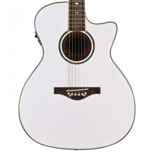 Load image into Gallery viewer, DAISY ROCK &#39;WILDWOOD ELECTRO-ACOUSTIC GUITAR ~ ROYAL BLUE BURST, PEARL WHITE