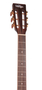 Ultimate In Beginners Guitar - Vintage Parlour V880N Series Acoustic Guitar