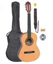 Load image into Gallery viewer, Deluxe Easy To Play Palma 3/4 Size Classical Guitar Outfit - Natural - PL34NOFT
