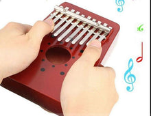 Load image into Gallery viewer, 10 Key Kalimba (Red) Play Music Instantly Just Using Your Thumbs, Amaze Your Friends