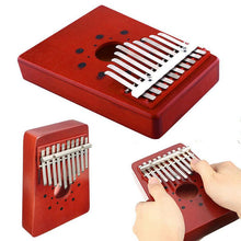 Load image into Gallery viewer, 10 Key Kalimba (Red) Play Music Instantly Just Using Your Thumbs, Amaze Your Friends