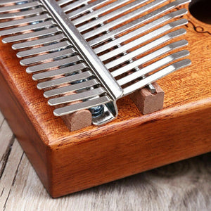 17-Key Kalimba Thumb Piano Toy Wooden Mahogany Finger Musical Instrument Kit