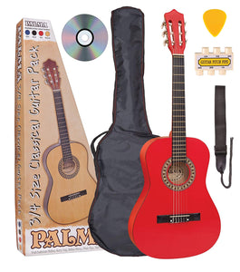 Deluxe Easy To Play Palma 3/4 Size Classical Guitar Outfit - Natural - PL34NOFT