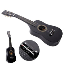 Load image into Gallery viewer, 23&quot; Inch Kids Wooden Acoustic Guitar Child Children Guitar Black w/ String Pick