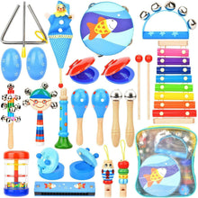 Load image into Gallery viewer, Dkinghome Baby Musical Instruments ,15 Types 22pcs Wooden Toddler Musical...