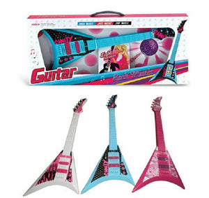 Pink Blue White Childrens Kids Musical Percussion String Guitar Instrument Toy