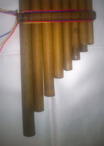 Genuine Hand Made In Ecuador Small 8 Pipes Andean Pan Pipes