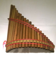 Load image into Gallery viewer, Ultimate Genuine Hand Made Flute  Large 20 Pipes Andean Sisca Curved Pan Pipes