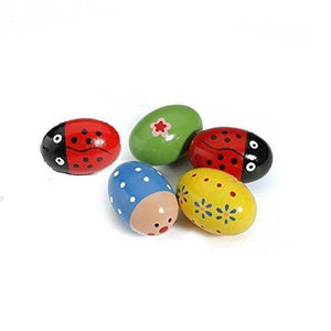 ULTNICE 4pcs Kids Baby Wooden Egg Maracas Shakers Music Percussion Toy...